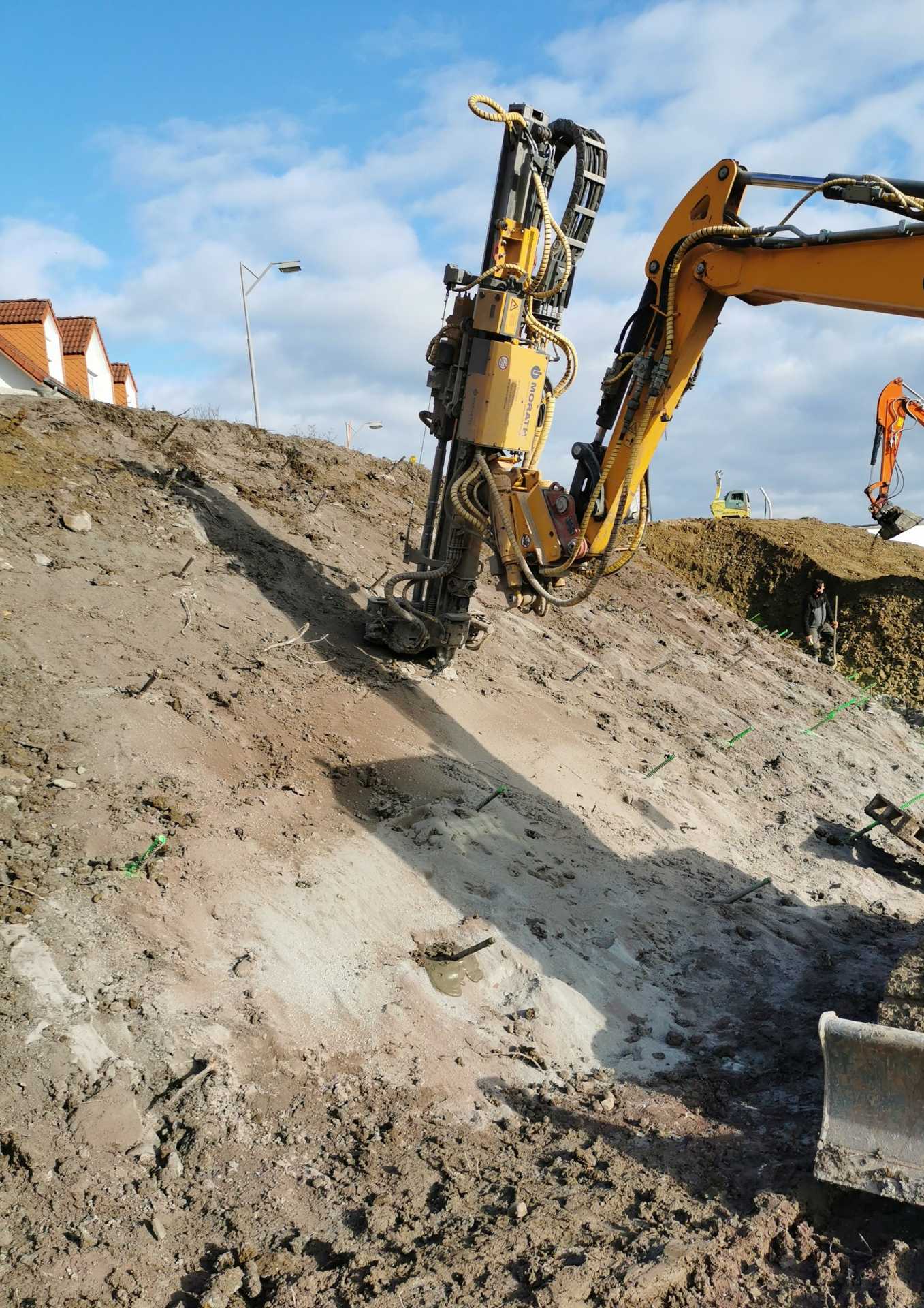 Bild zeigt Stabilisation talus du CR132 in L-Rameldange