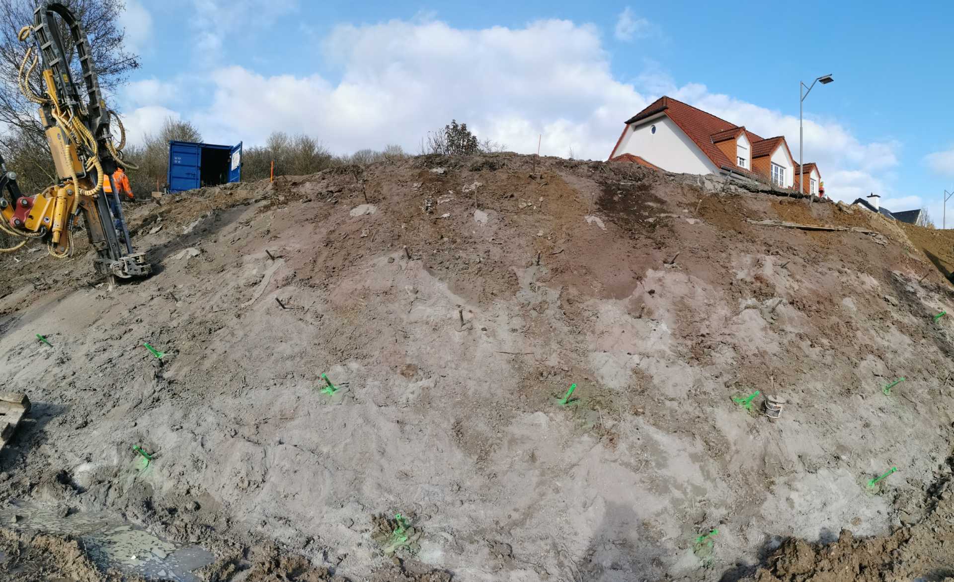 Bild zeigt Stabilisation talus du CR132 in L-Rameldange